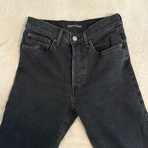 Denim forum BLACK JEANS 🖤size 27 The Arlo High Rise Straight Jeans